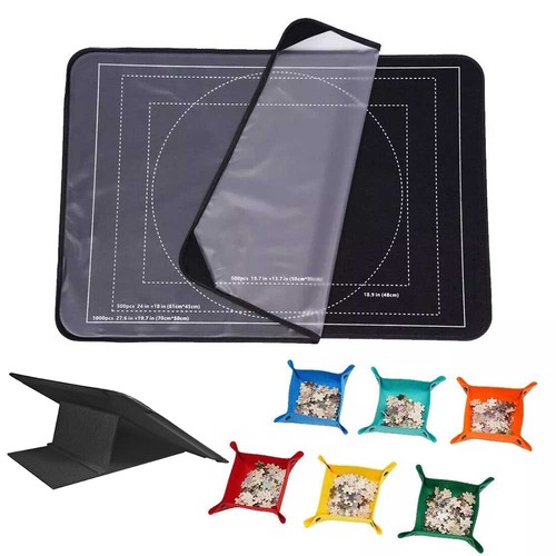 Jigsaw puzzle board with - board,