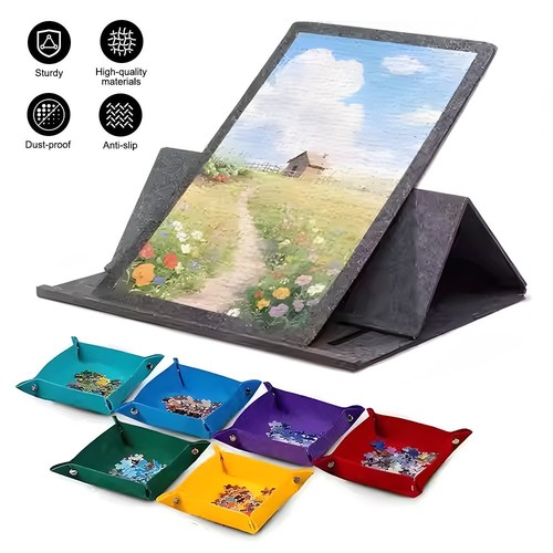 Puzzle board with colored - board,