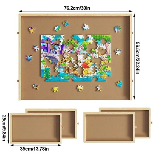 Foldable wooden jigsaw - foldable,