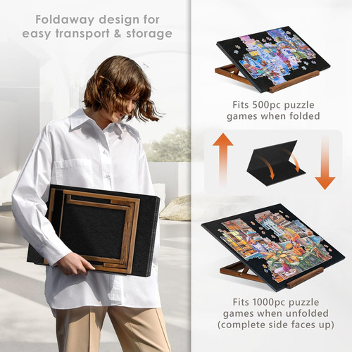 Foldable jigsaw puzzle board - jigsaw,