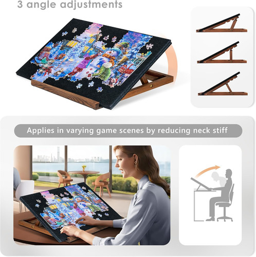 Foldable jigsaw puzzle board - jigsaw,